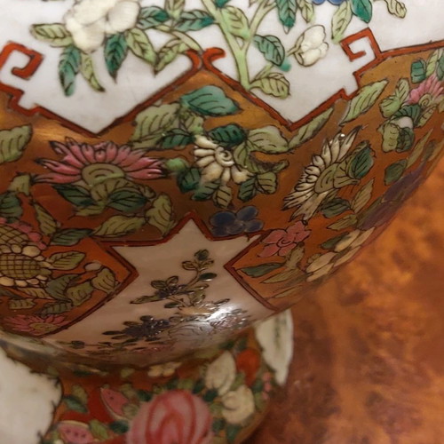 Satsuma jar Japan 35 cm used, porcelain with enamel and gold painting