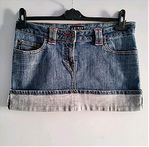 Y2k Rare Armani Jeans Low Waist Micro Denim Skirt