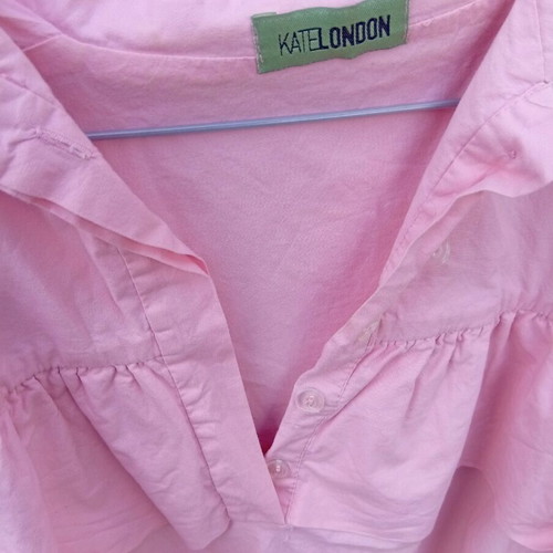 Pink blouse with buttons like new, summer style