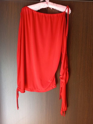 Women's blouse red XXL new, soft fabric, loose fit