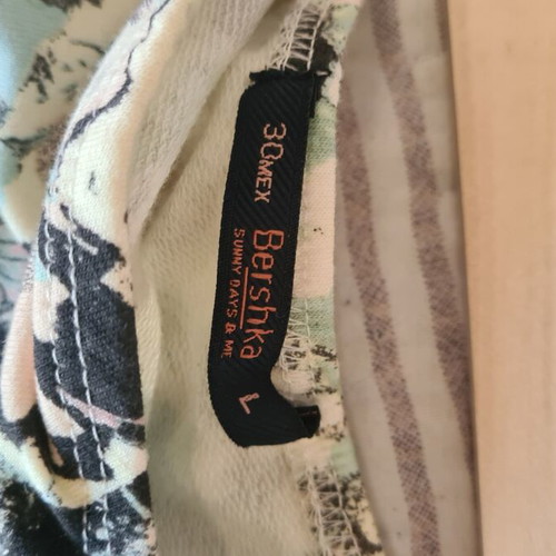 Bershka strapless mini dress, floral pattern