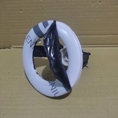 Recessed spot R63 E27 with straight white rosette new