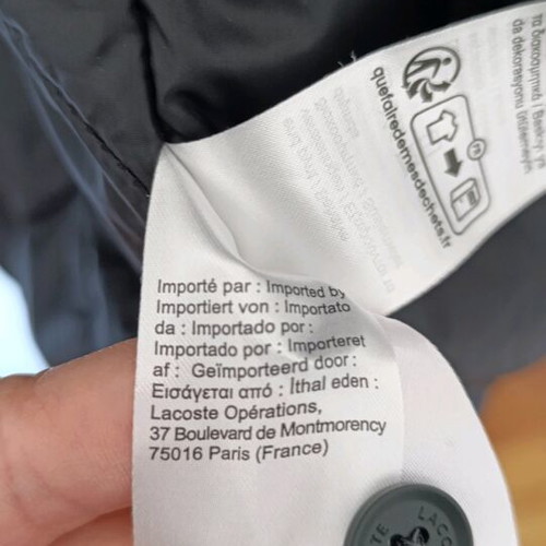 Lacoste jacket gray like new, size XL