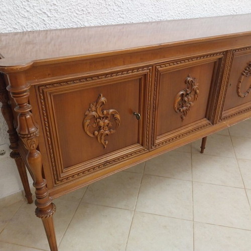 Collectable wooden handmade antique buffet