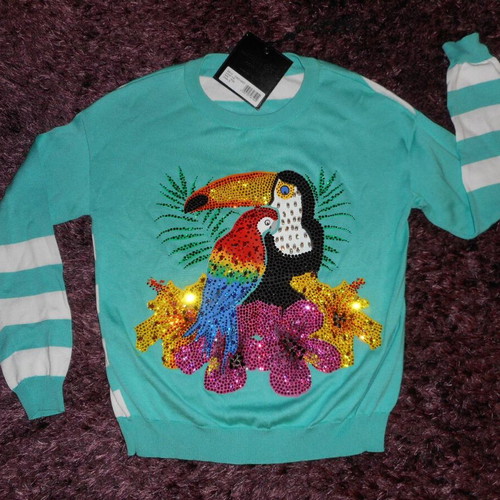 Philipp Plein Pullover Inna new, size S, colorful tropical print