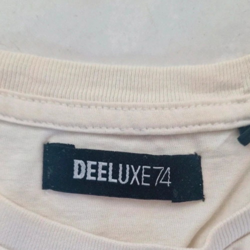 Deeluxe 74 men's T-shirt Medium white with skull print