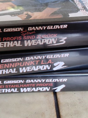 Lethal Weapon τριλογία VHS γερμανική έκδοση σαν καινούργιο