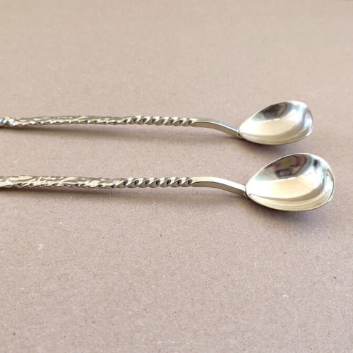 Vintage EPNS Cocktail Spoons set of 2, 18cm, like new