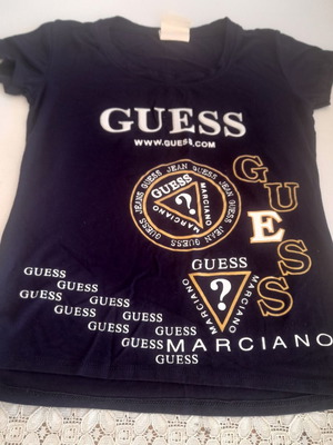 Guess women's elastic blouse M like new, blue