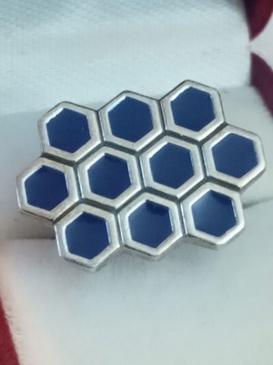 Zolotas 925 enamel cufflink