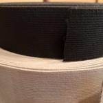 Hard elastic black, 3.5 cm width, new