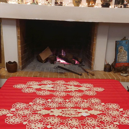 Handmade vintage crochet doilies set of 2