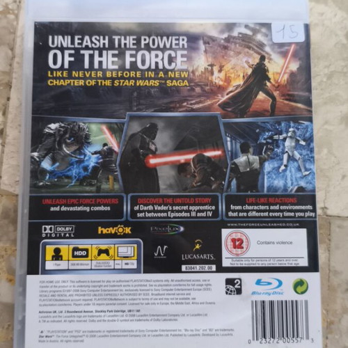 Star Wars The Force Unleashed PS3 used in very good condition