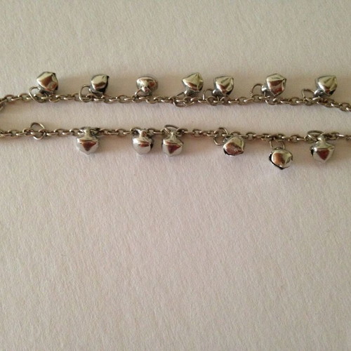 Bracelet with bells used, silver