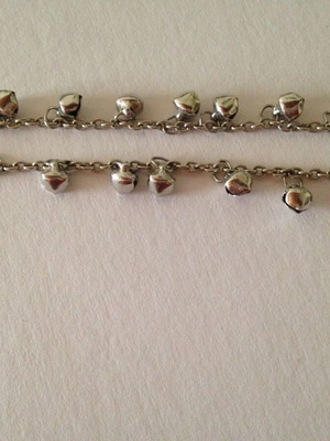 Bracelet with bells used, silver