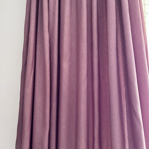 Curtain set used, two pieces, cherry color, 3m width, 2.7m length each