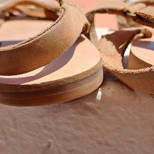 H&M sandals used, size 26, beige