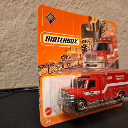 International Terrastar Boeing Fire Ambulance Matchbox 2024 new