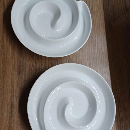 Glass platters new, set of 2 for snacks and decoration