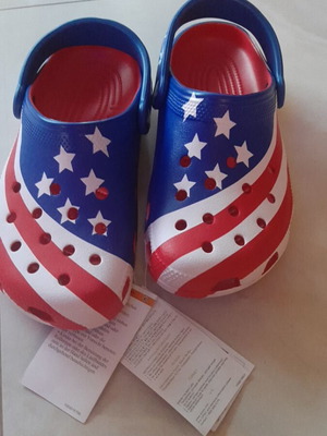 Crocs παιδικά unisex American flag clog νούμερο 34-35 καινούργια