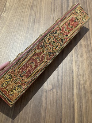 Vintage Decorative Book Storage Box used with Velvet Interior