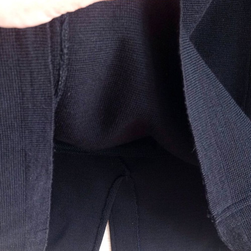 Black knitted skirt used, plus size XXXL