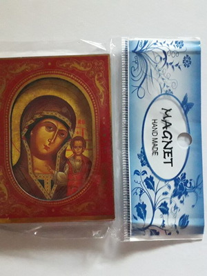 Magnet with Virgin Mary and Christ new