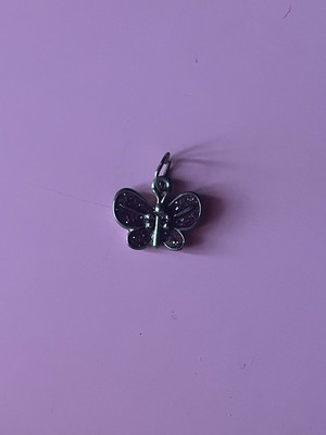 Butterfly pendant used, purple