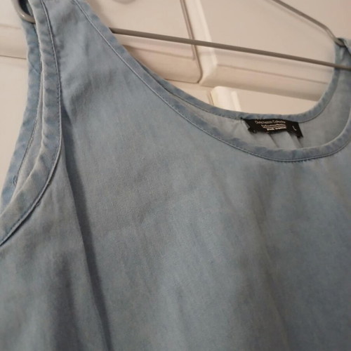 Denim blouse like new, size L, blue
