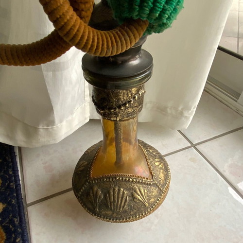 Handmade hookah used, height 70 centimeters