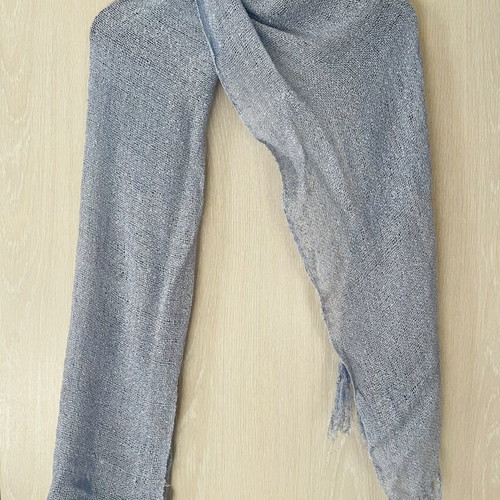 Blue scarf pashmina like new, worn few times