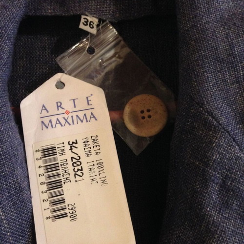 Blazer 100% linen Arte Maxima No36 new, blue