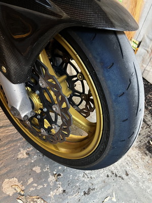 Dunlop D211 front tire used with rear tire gift in fair condition