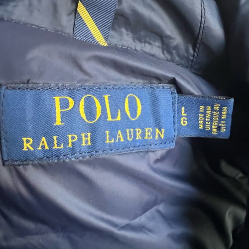 Polo Ralph Lauren Colden Pony Full Zip men's down vest navy like new size L