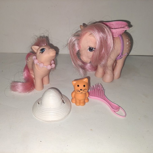 My Little Pony El Greco Rosalyn Mom, Baby and Accessories set, like new