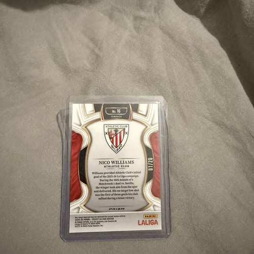 Nico Williams Panini LaLiga Prizm 2025-26 card new, authentic