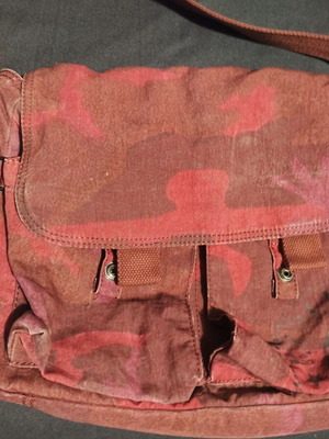 Kipling Messenger Bag Burgundy Military used