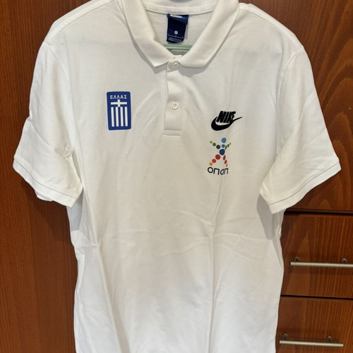 Polo Shirt Ethniki Ellados White official, like new, size Large