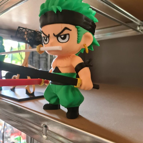 One Piece Zoro 3D Printed Chibi φιγούρα καινούργιο