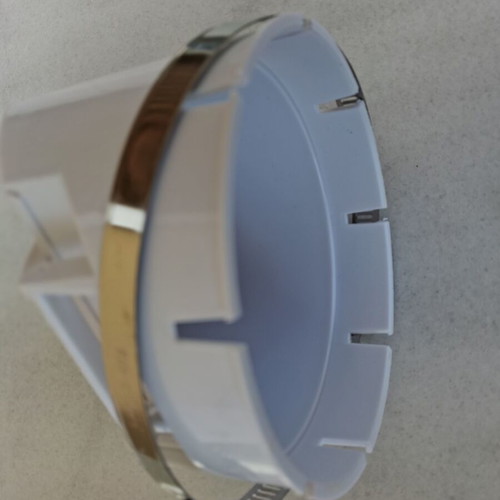 PVC Drain Pipe Cover Φ110 New with Stainless Steel Collar