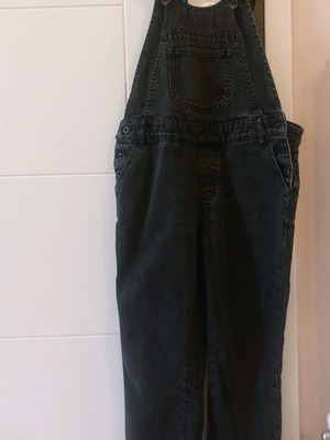 Zara denim salopette like new, black, size S