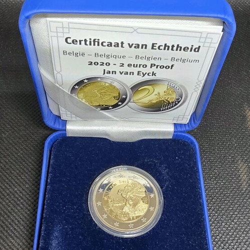 2 euro proof Belgium 2020 new, in capsule
