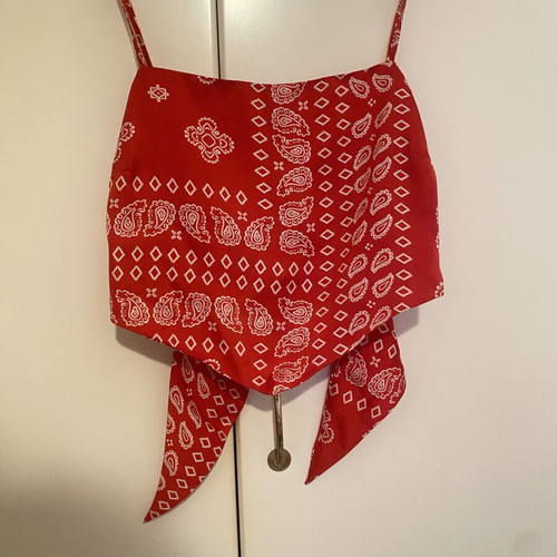 Stradivarius women's top like new with bandana back and straps