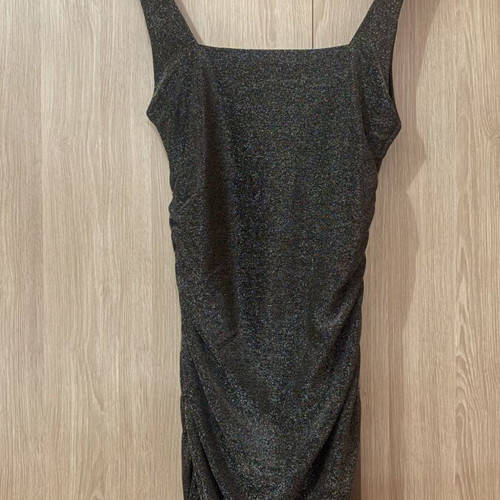 Teyli short evening dress new with tag, black and gray