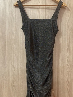 Teyli short evening dress new with tag, black and gray