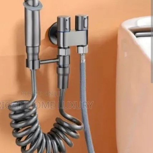 Bidet faucet new, silver nickel ABC material