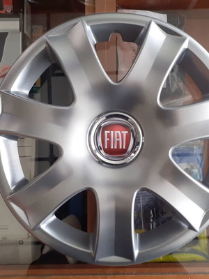 Τάσια τροχών 14'' Fiat νέα, ασημί, σετ 4 τεμαχίων