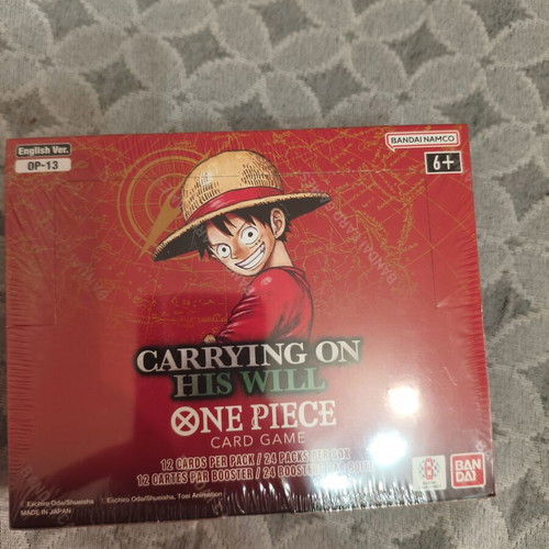 one piece tcg carrying on his will booster box OP-13 Pack A Special Booster Pack to Commemorate the 3rd Anniversary ONE PIECE CARD GAME [OP-13]