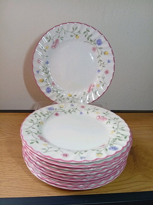 Vintage Johnson Brothers Summer Chintz England σετ ρηχά πιάτα 10 τεμ 20 εκ