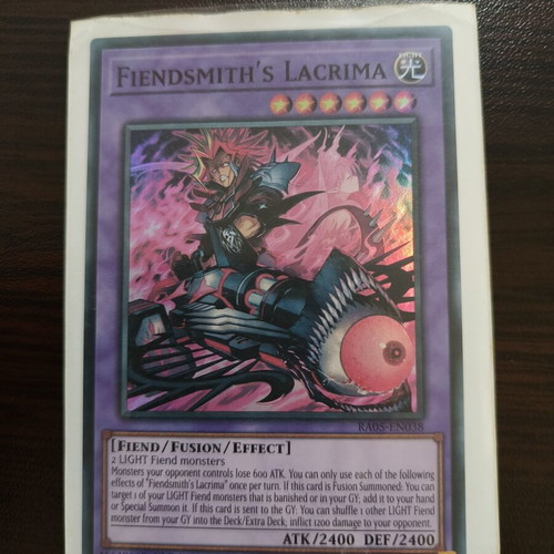 Fiendsmith's Lacrima Yu-Gi-Oh! card like new, super rare